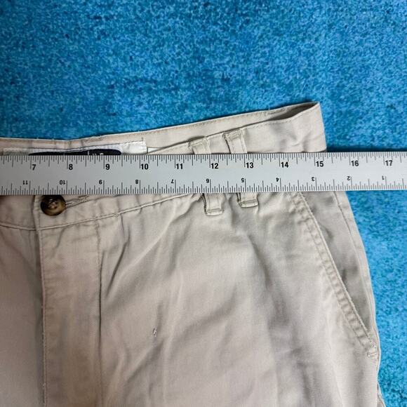 VTG Anchor Blue Baggy Chino Pants 33x32 Tan (Fits 30x28.5) Skater Y2K - Picture 5 of 16